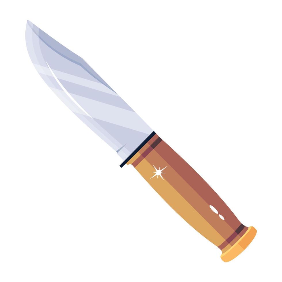 Trendy Kitchen Knife vector