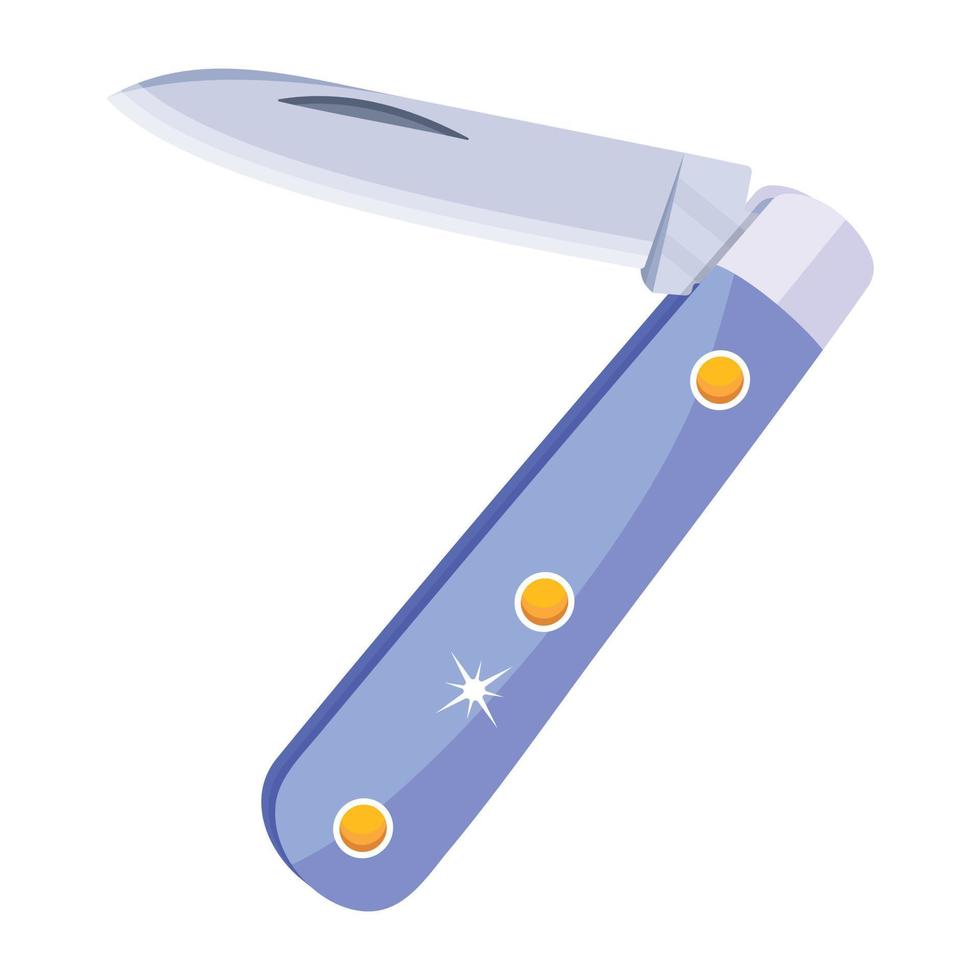 Trendy Folding Knife vector