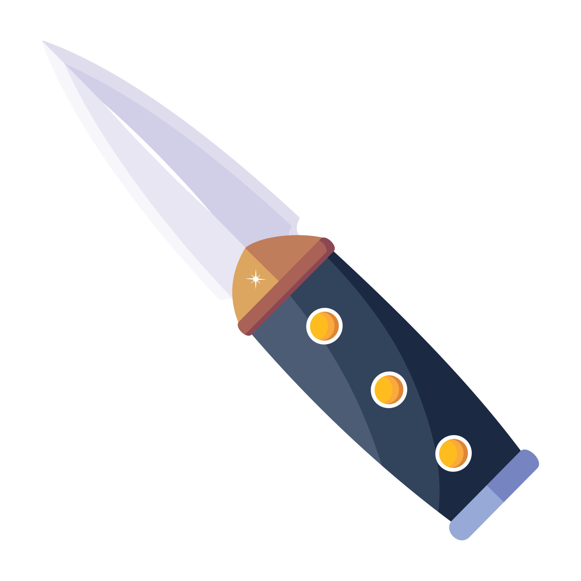 Trendy Hunting Knife 18812168 Vector Art at Vecteezy