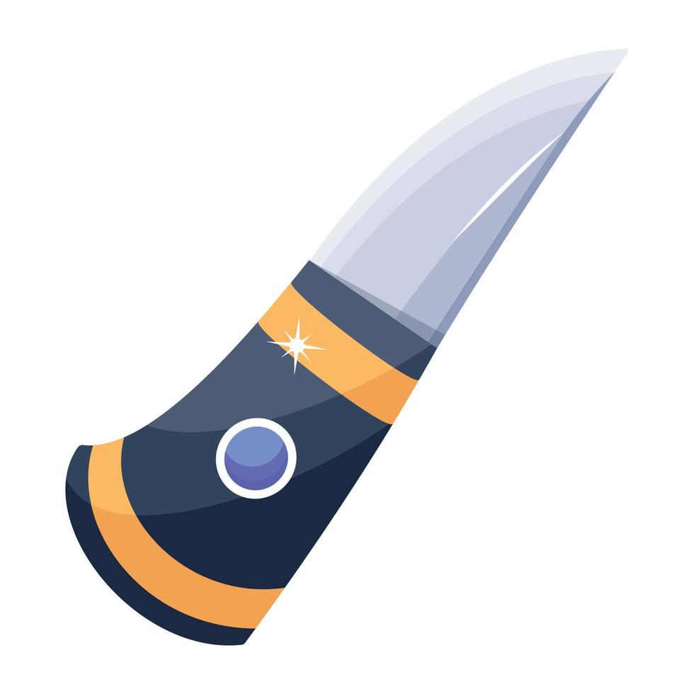 Trendy Sharp Knife vector