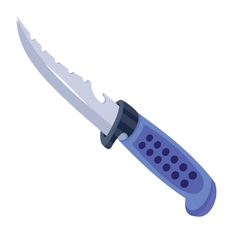 Trendy Fruit Knife vector