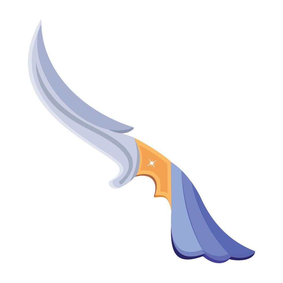 Trendy Sharp Knife vector