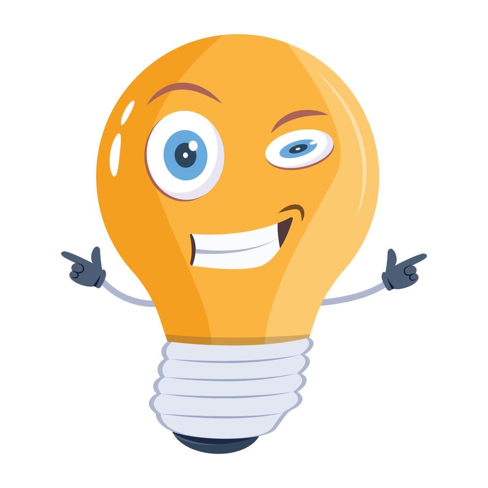 Trendy Idea Bulb vector