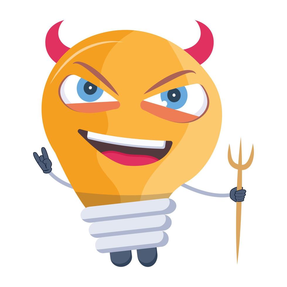 Trendy Devil Light vector