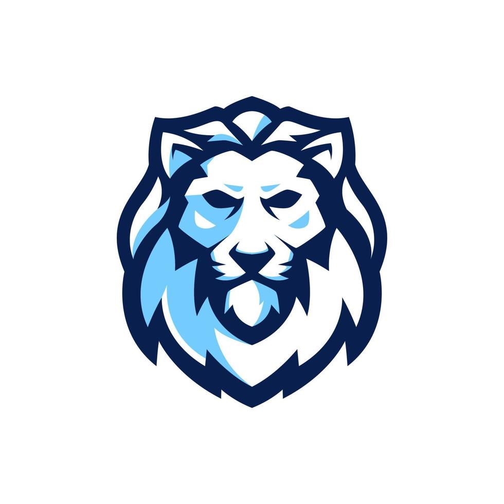 Lion Head Mascot Logo Design Templates vector