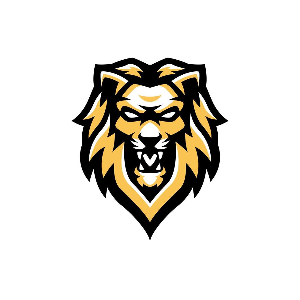 Lion Head Mascot Emblem Vector Templates