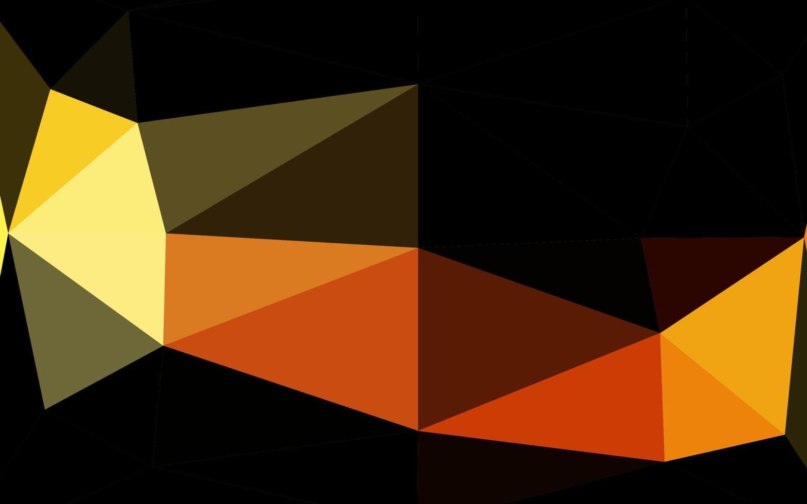 Light Yellow, Orange vector low poly texture.