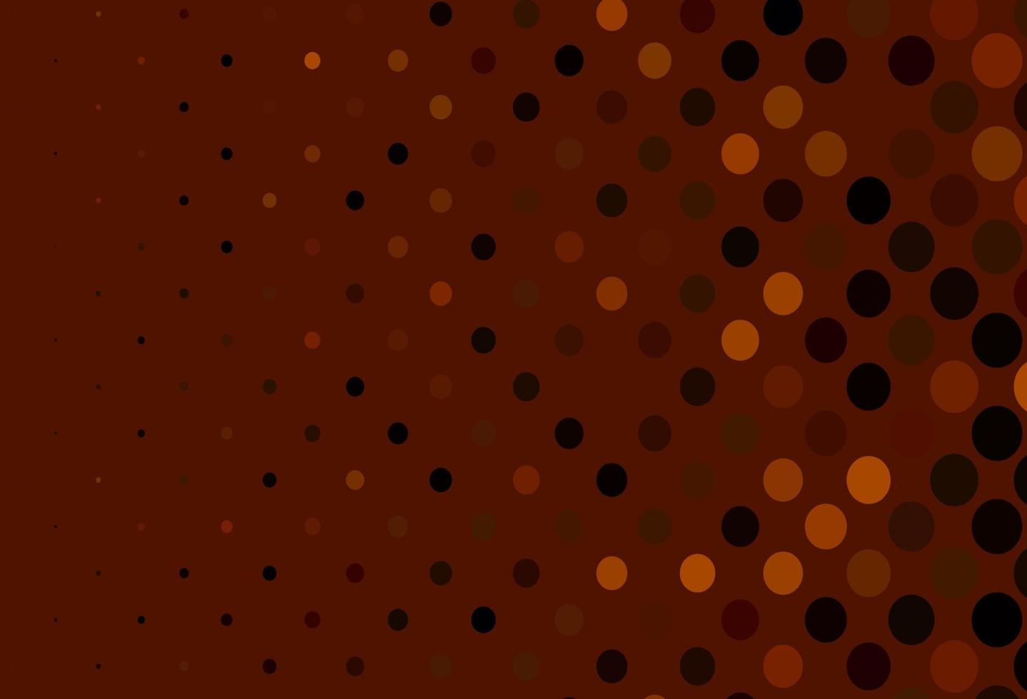 textura de vector de color amarillo oscuro, naranja con discos.