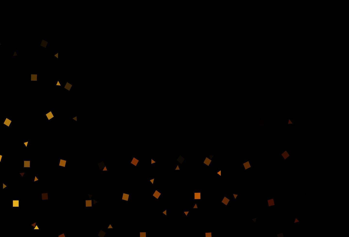 Dark Yellow, Orange vector cover in polygonal style with circles.