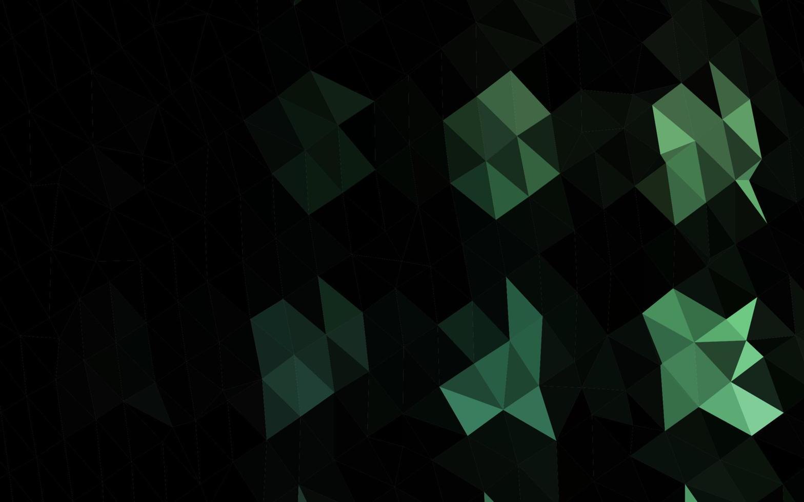 vector verde oscuro brillante patrón triangular.