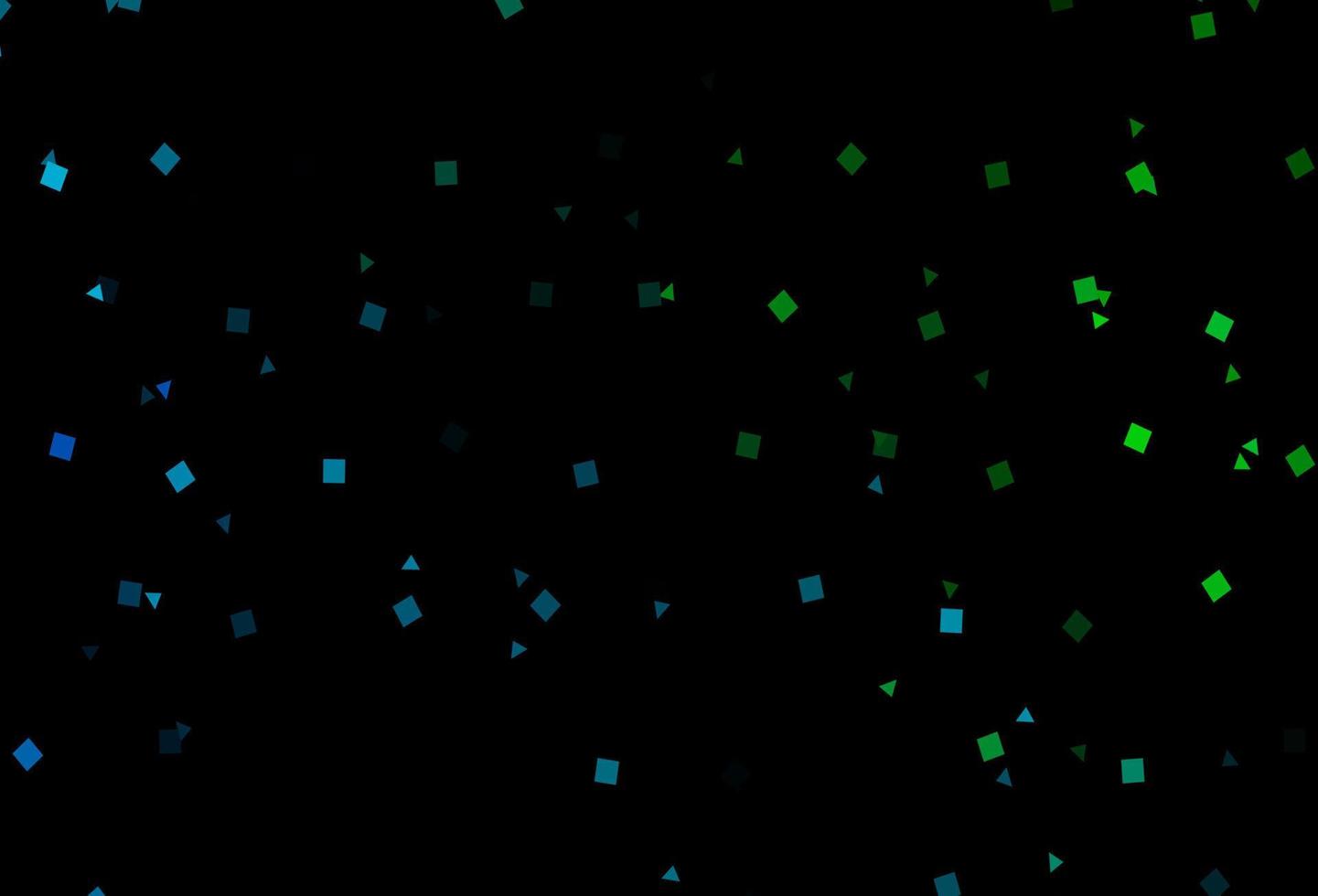 Dark Blue, Green vector template with crystals, circles, squares.