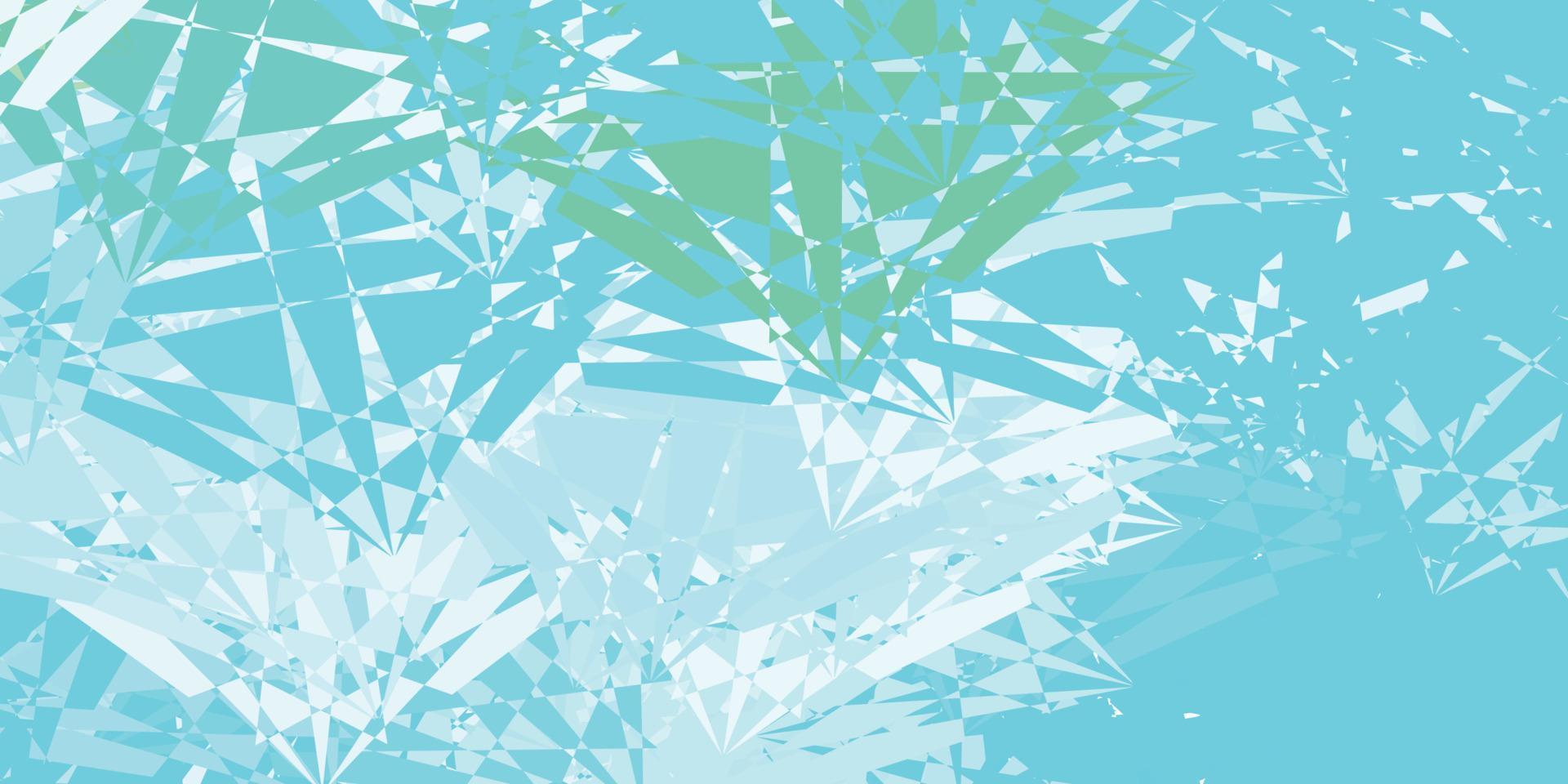 textura de vector azul claro, verde con formas de memphis.
