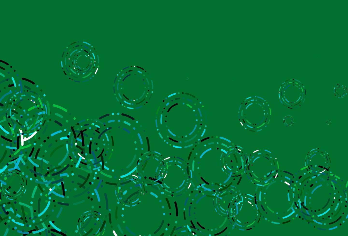 Light Blue, Green vector background with bubbles.