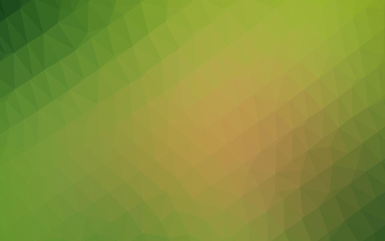 Light Green, Yellow vector shining triangular template.