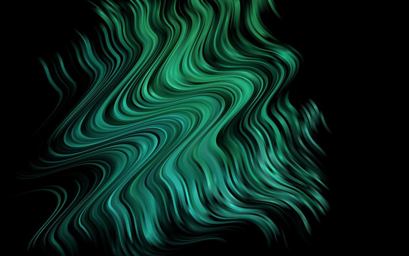 Light Green vector template with bent ribbons.