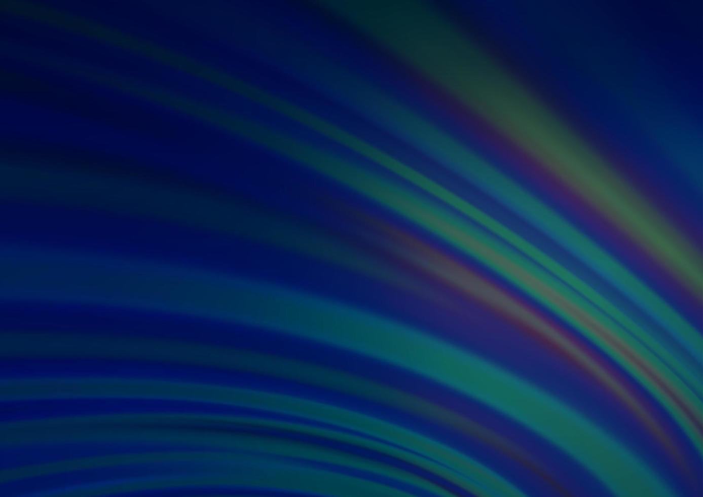 Dark BLUE vector pattern with lines, ovals.