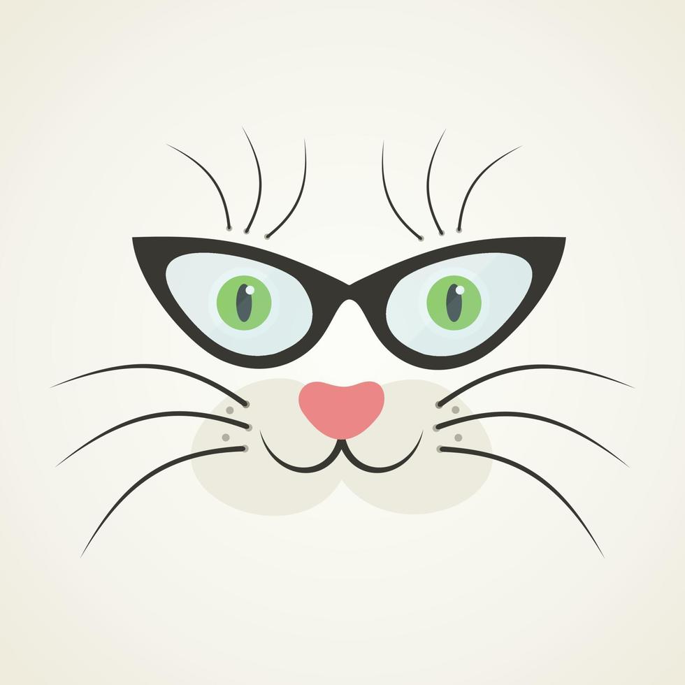 gato, vector, ilustración vector