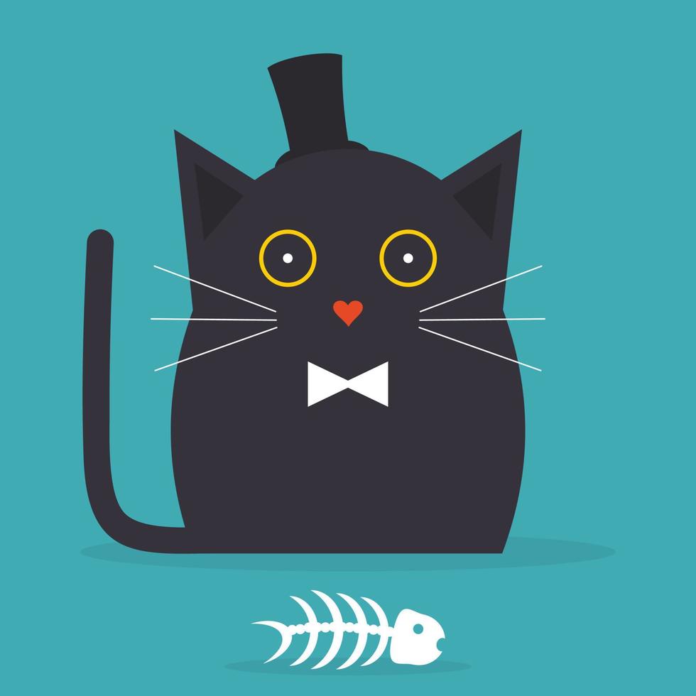 gato, vector, ilustración vector