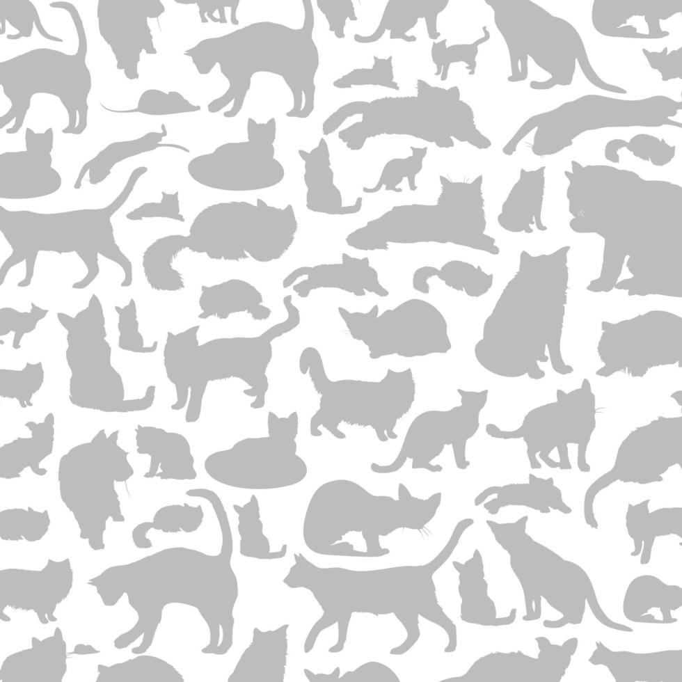 Background made of cats. A vector illustration