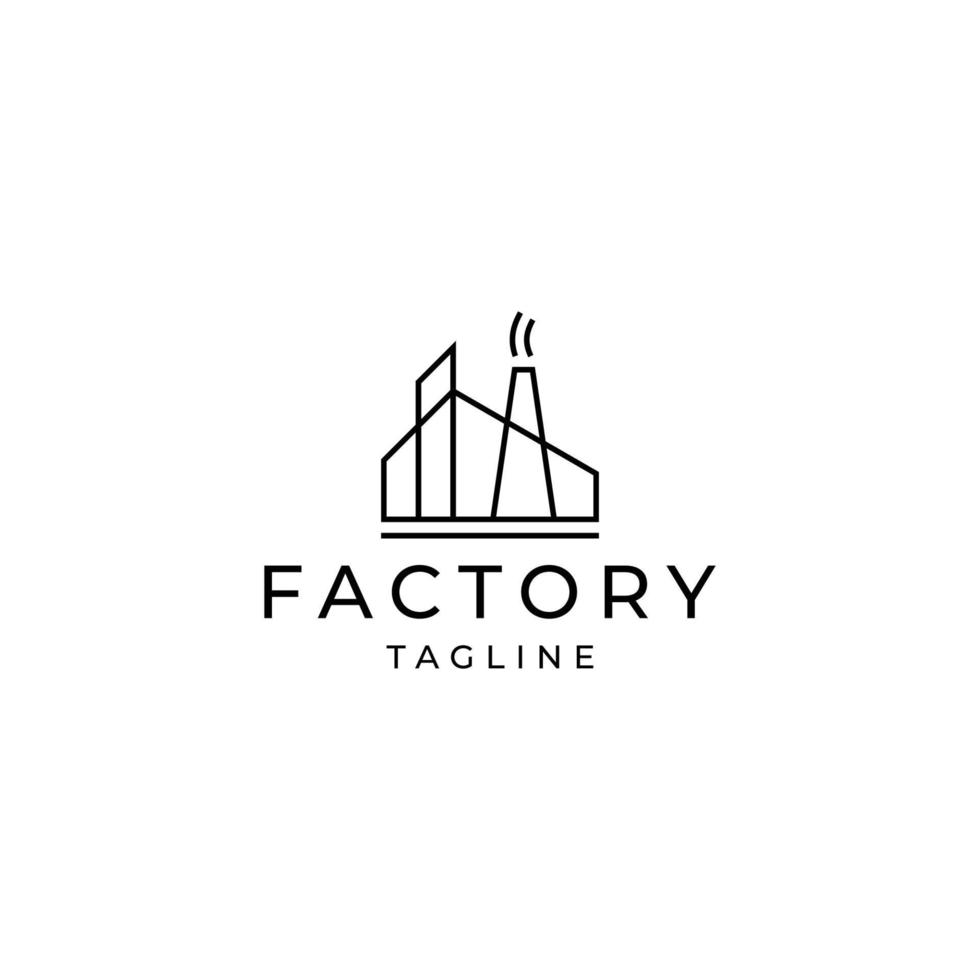 plantilla de vector de diseño de logotipo de fábrica