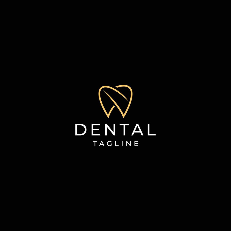 plantilla de diseño de icono de logotipo dental abstracto vector