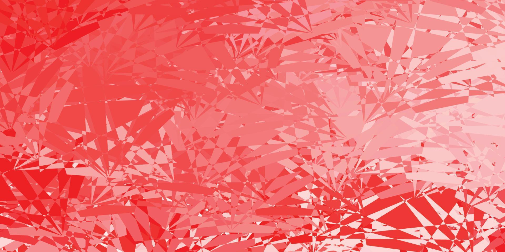 Light Red vector texture with memphis shapes.