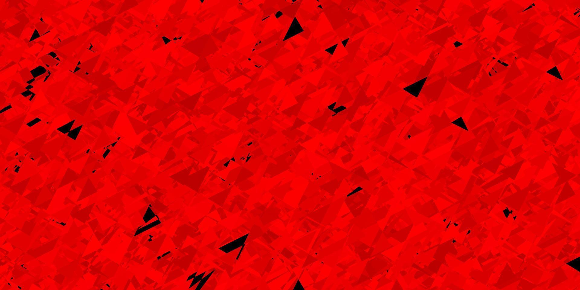 Light red vector background with triangles.