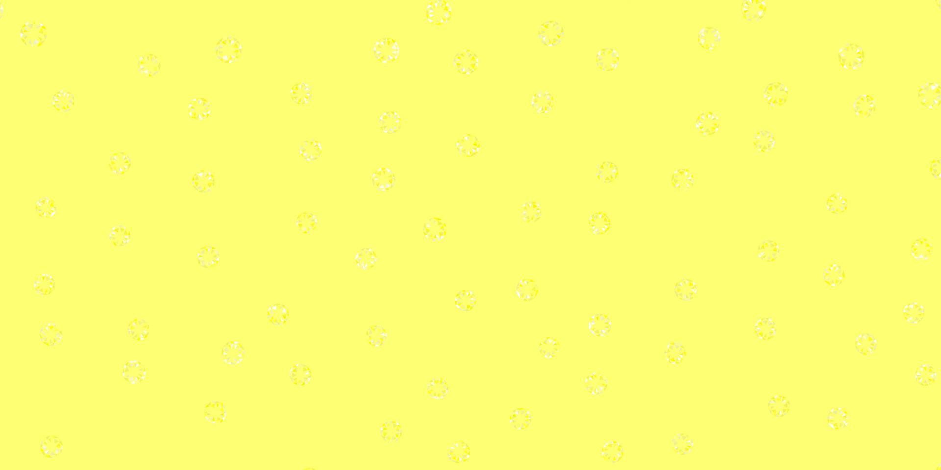 Light yellow vector background with spots.
