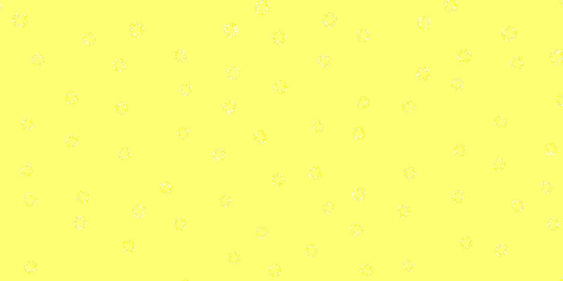 Light yellow vector background with spots.