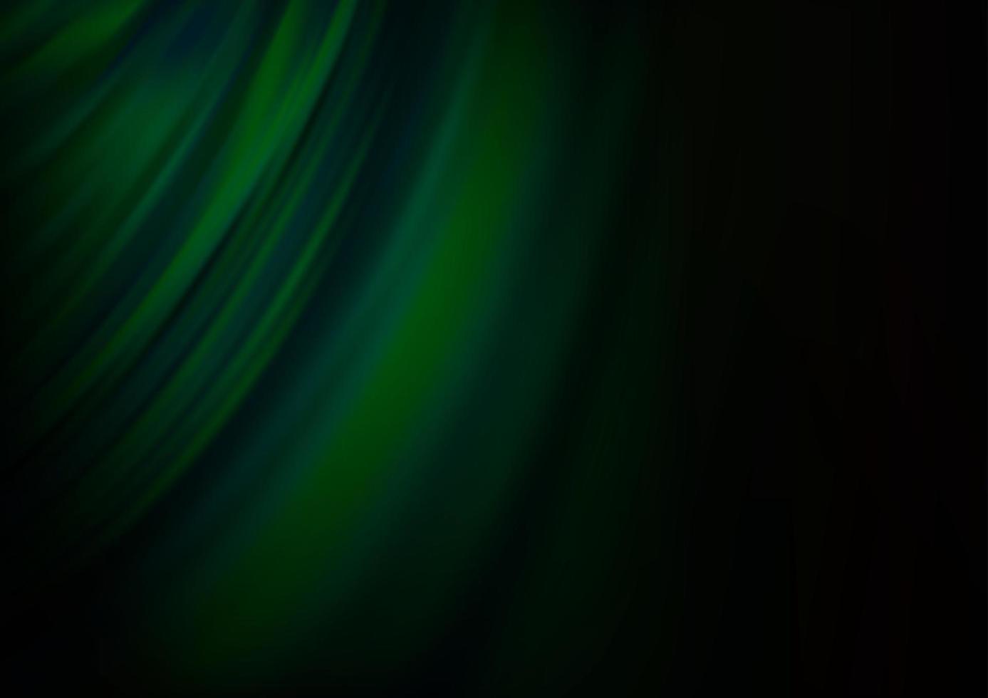 Dark Green vector template with bent ribbons.