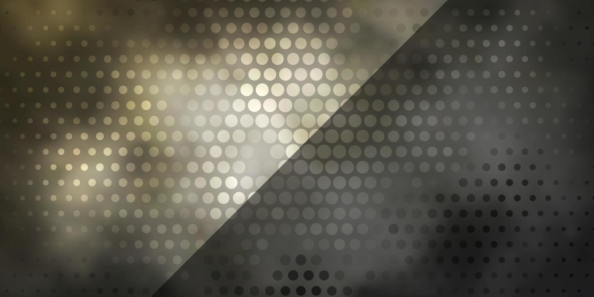Telón de fondo de vector gris claro con círculos.