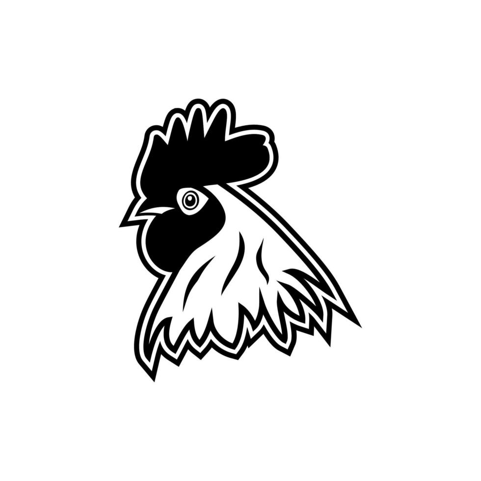 gráfico vectorial del logotipo de gallo apuesto vector