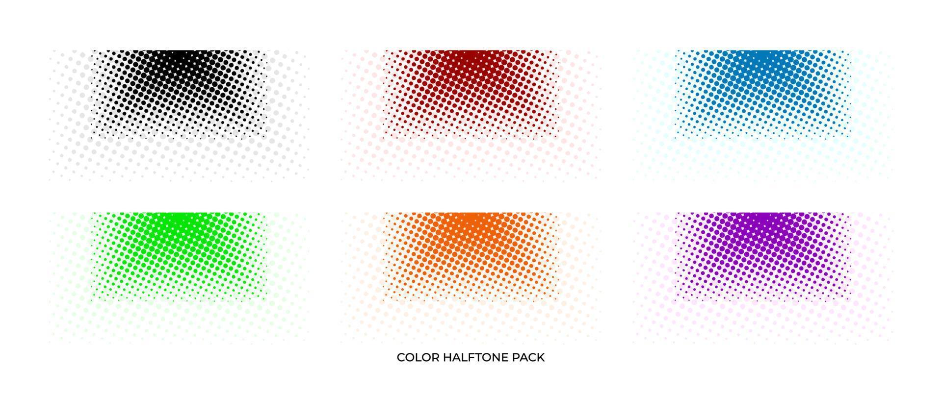 illustration vector graphic of color halftone, halftone pack, ornament, dot pixels, etc