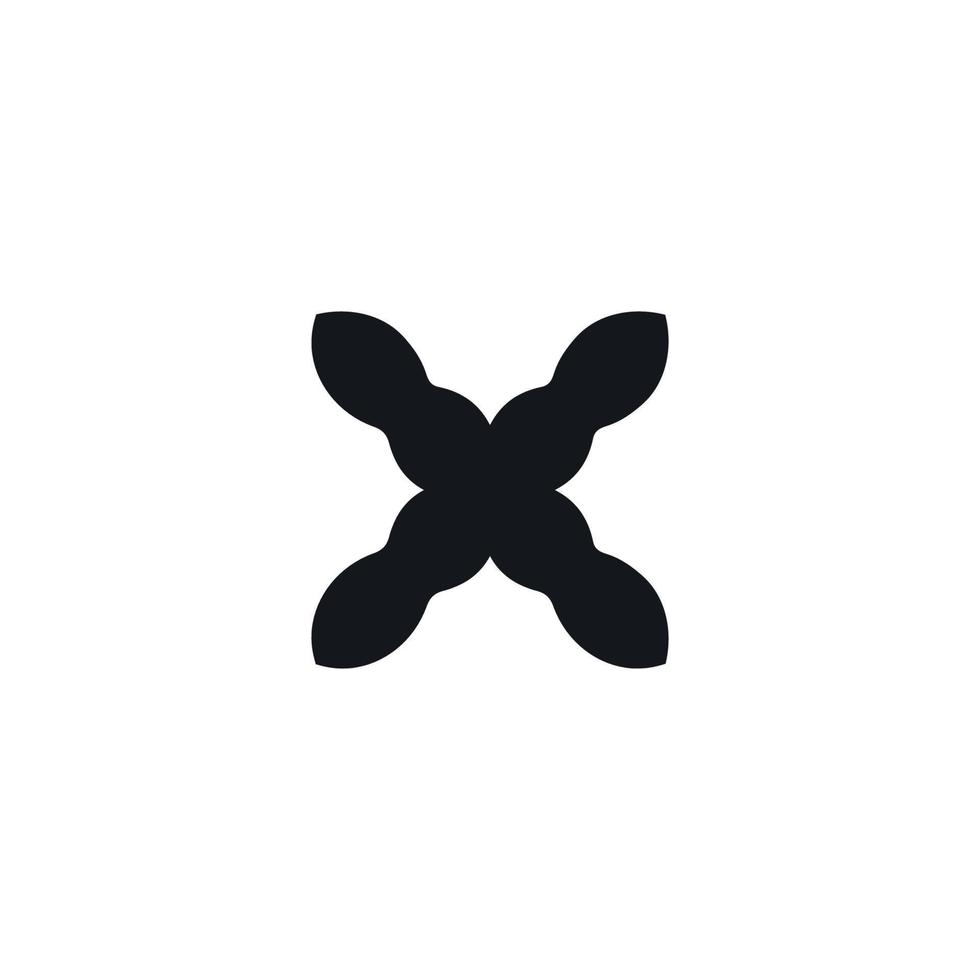 X icon icon. Simple style big sale poster background symbol. Remove button. X brand logo design element. X t-shirt printing. Vector for sticker.