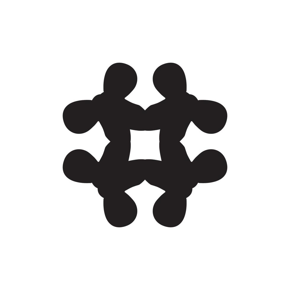 icono de hashtag. símbolo de fondo de cartel de agencia de medios sociales de estilo simple. elemento de diseño del logotipo de la marca hashtag. impresión de camisetas con hashtag. vector para pegatina.