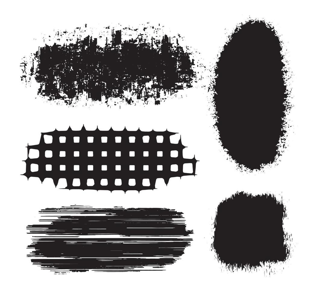 Vector set of blot drops and ink splatter. Interference Cell Artistic Dirty Grunge Abstract Dotted Illustration Monochrome Drip Splatter Dirty Ink Bottles