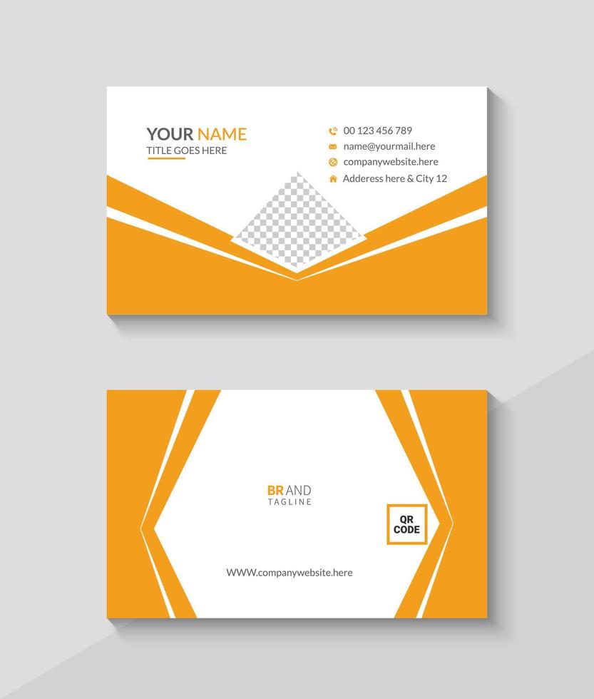 Modern professional business card design template vector