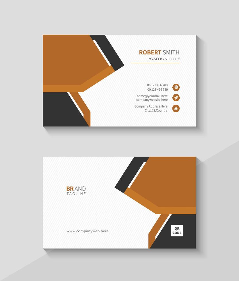 Clean, Abstract and Modern Business Card Template, Flat Visiting Design vector