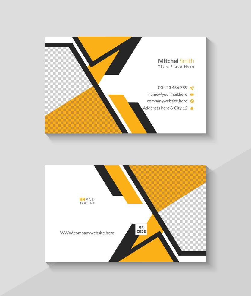 Modern professional business card design template vector