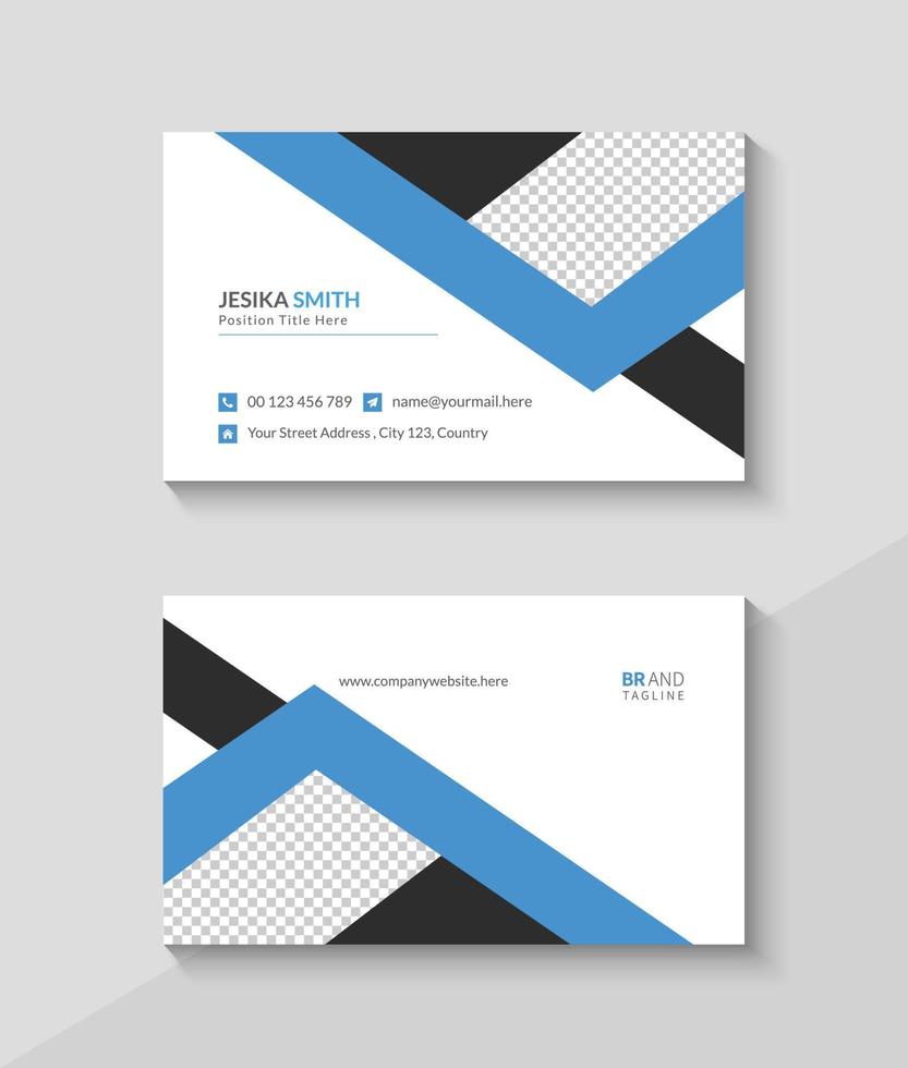 Creative business card design, Modern and minimal visiting card template vector