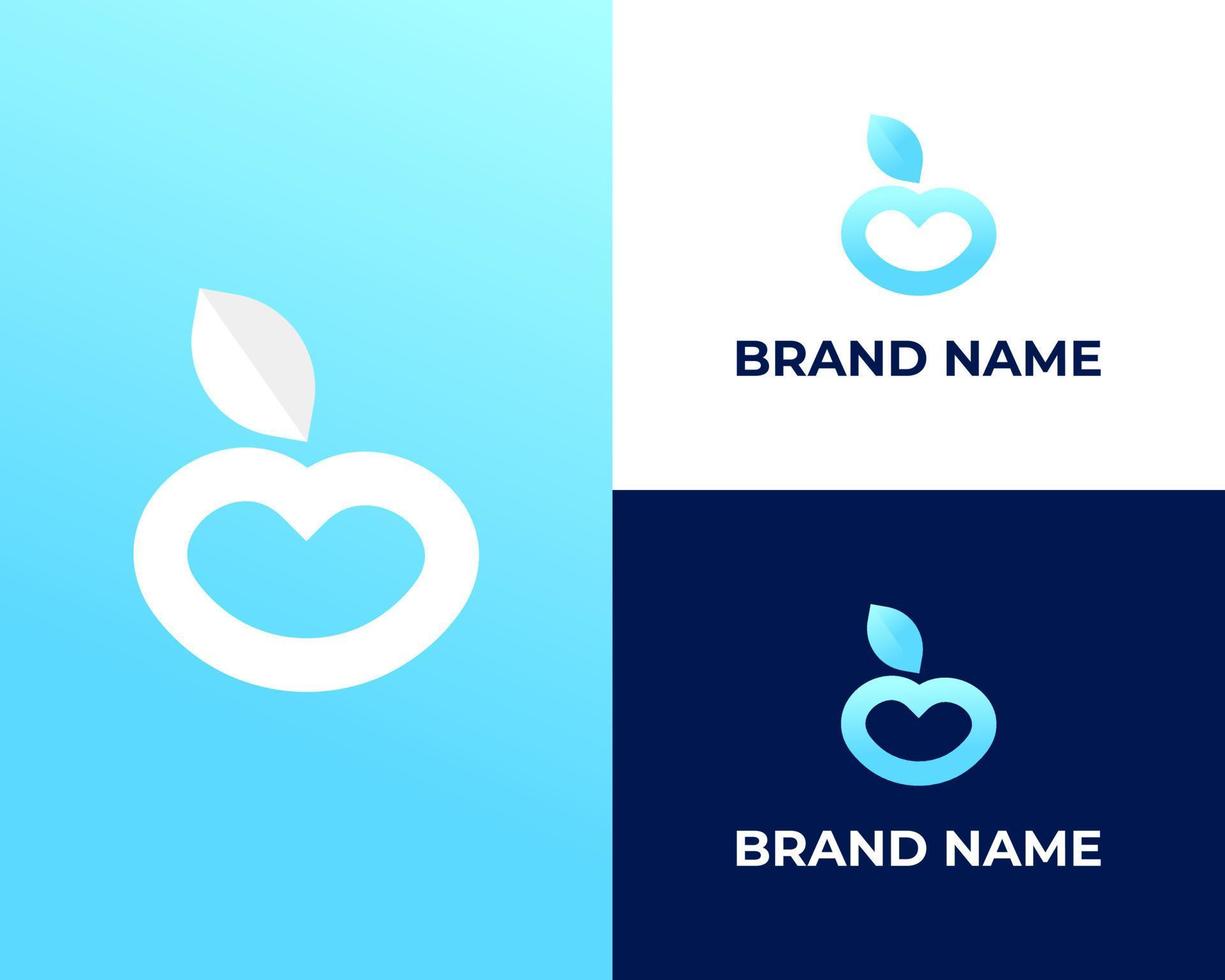 Apple modern Logo design Symbol vector