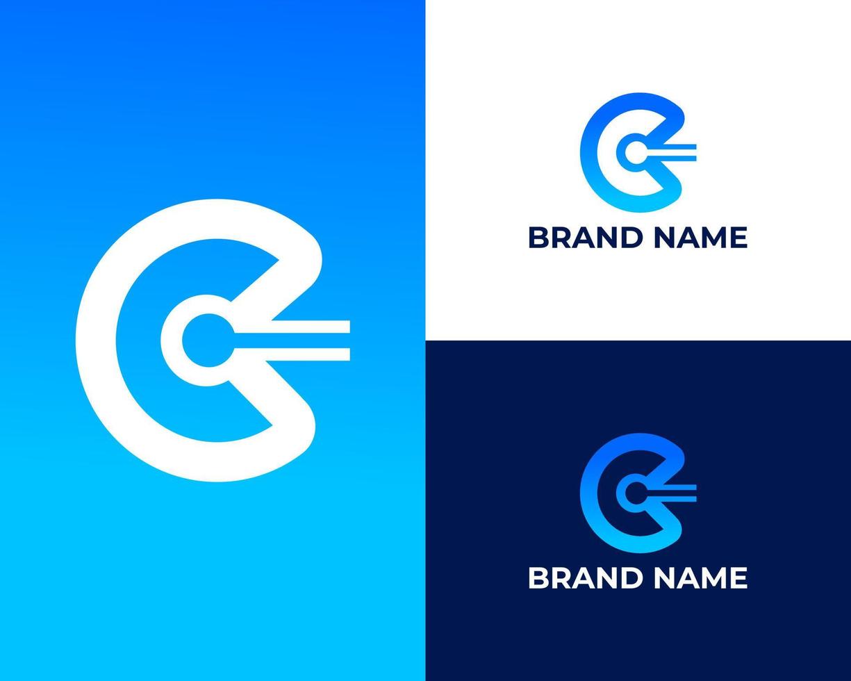 Abstract Initial Modern Letter C and O Linked Logo vector