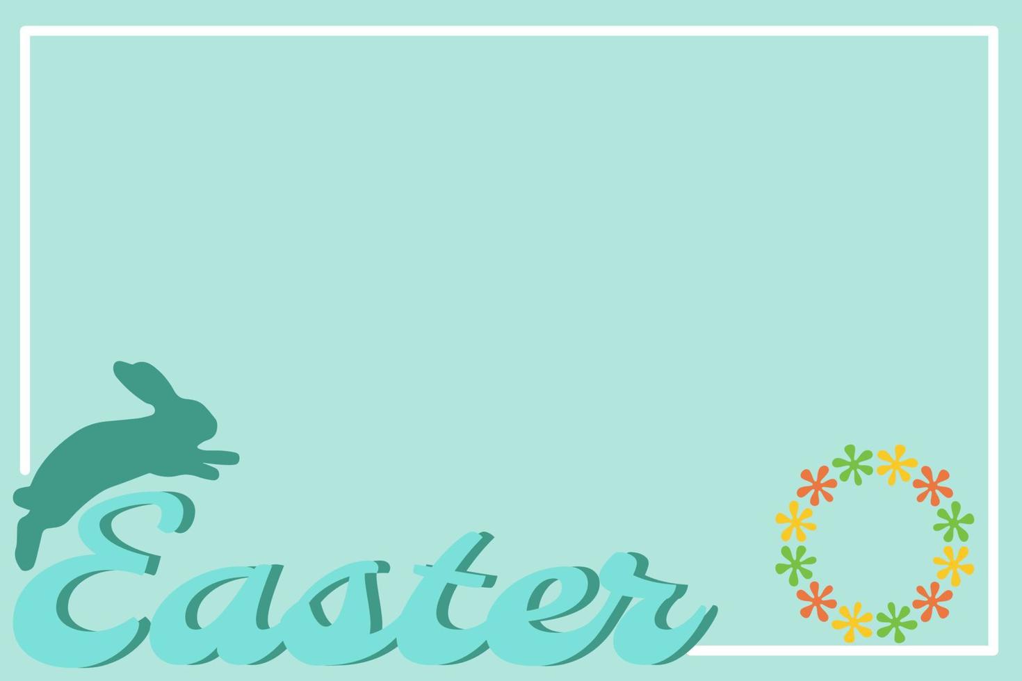 Happy Easter banner. Trendy Easter design with typography, hand painted strokes and dots, eggs, bunny ears, in pastel colors vector