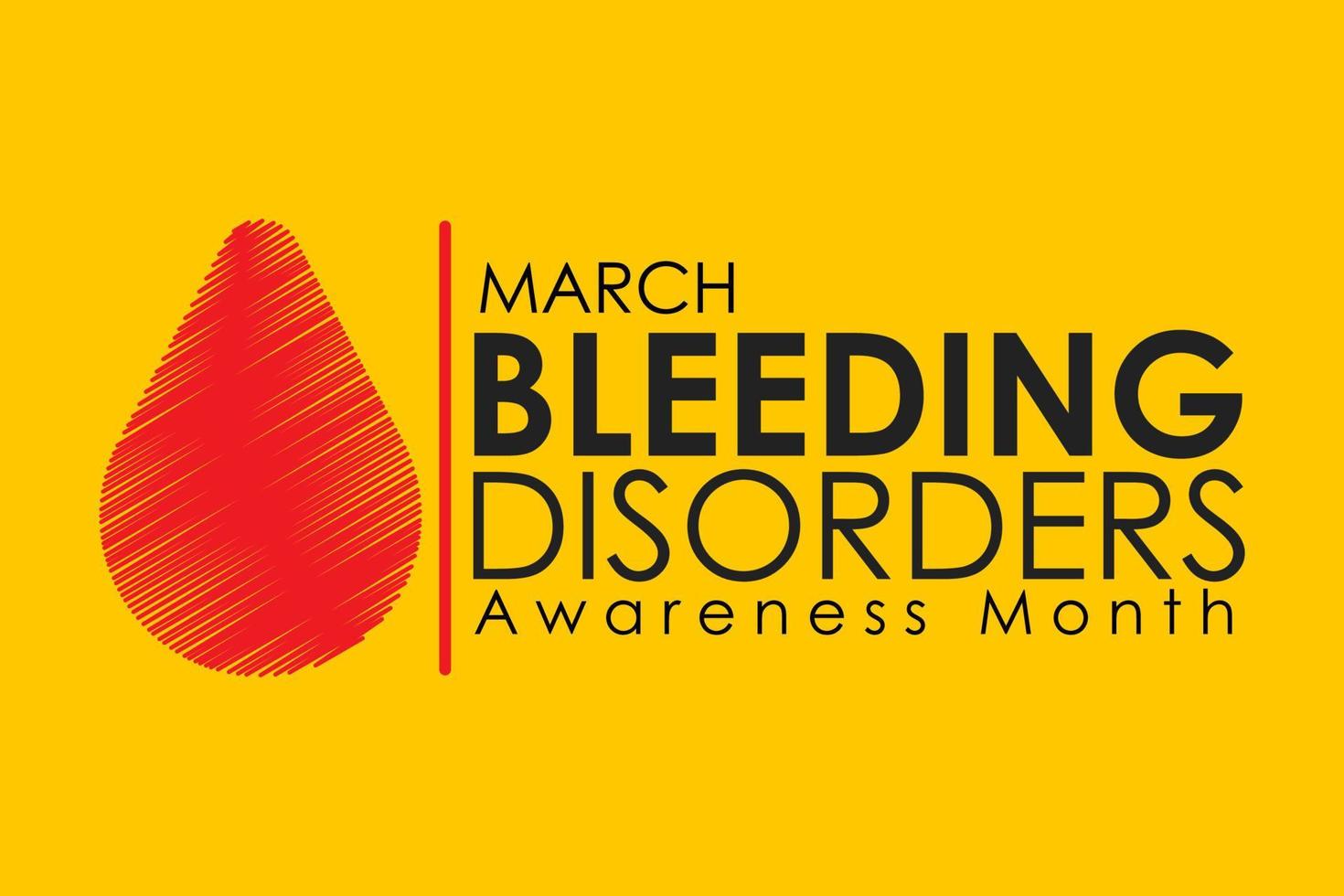 Vector illustration on the theme of Bleeding Disorders awareness month