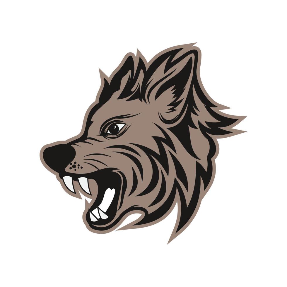 Wolf vector illustration design