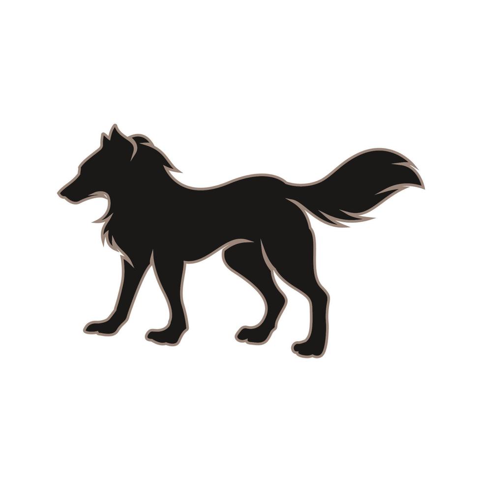 Wolf vector illustration design