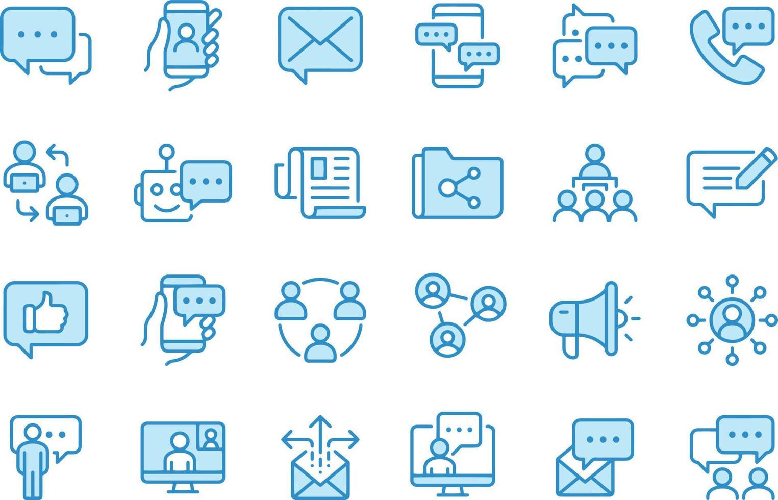 communication icons vector design