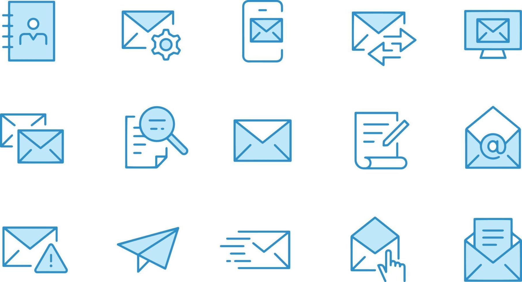 diseño de vectores de iconos de correo