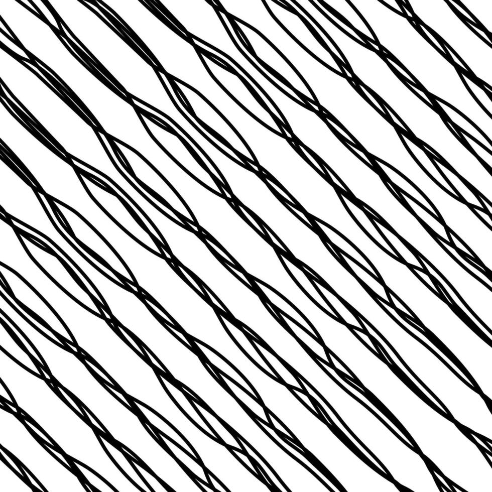 Artistic Abstract Lines Motifs Pattern for Decoration, Background, Ornate or Graphic Design Element. Vector Illustration