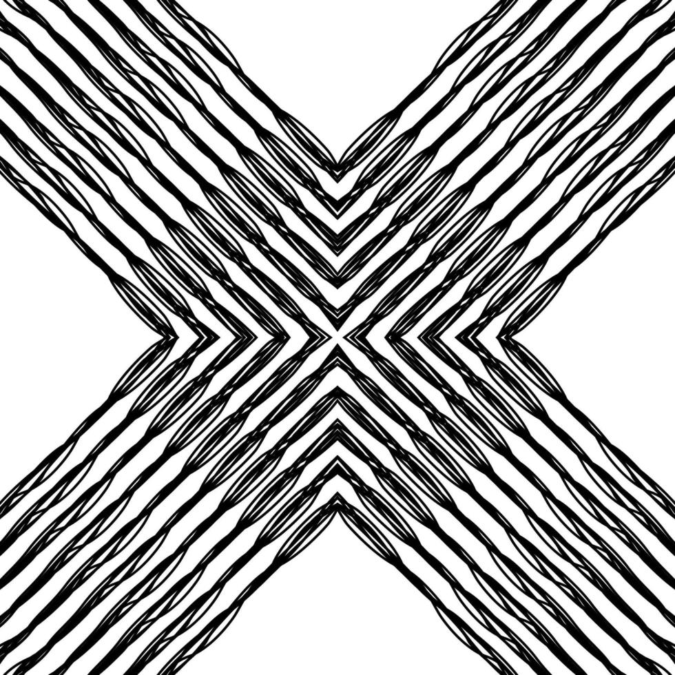 Artistic Abstract Lines Motifs Pattern for Decoration, Background, Ornate or Graphic Design Element. Vector Illustration